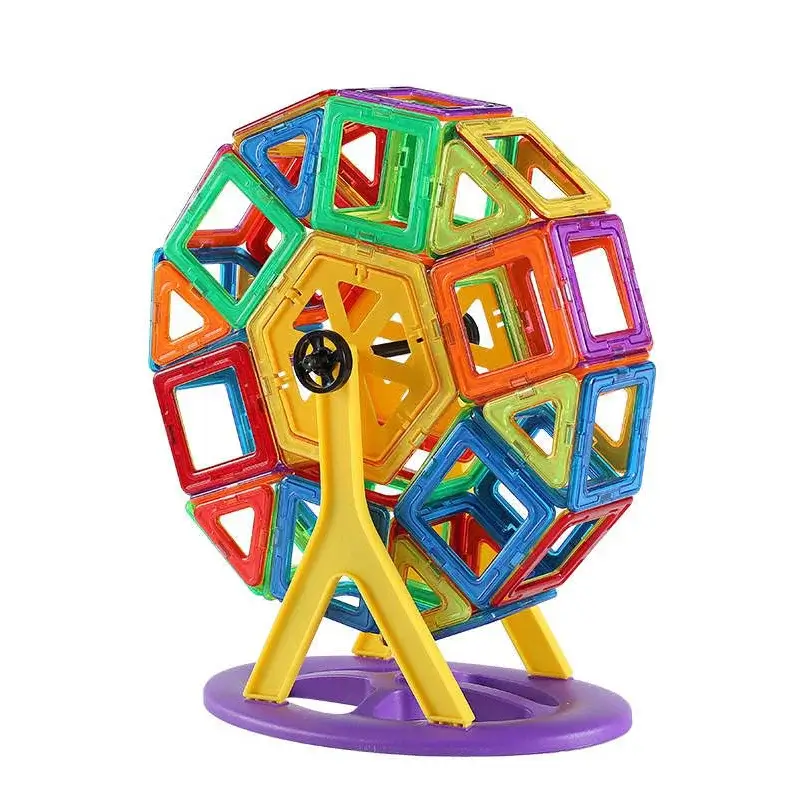 Blocs De Construction 72 Pièces Magnétiques Pour Enfants