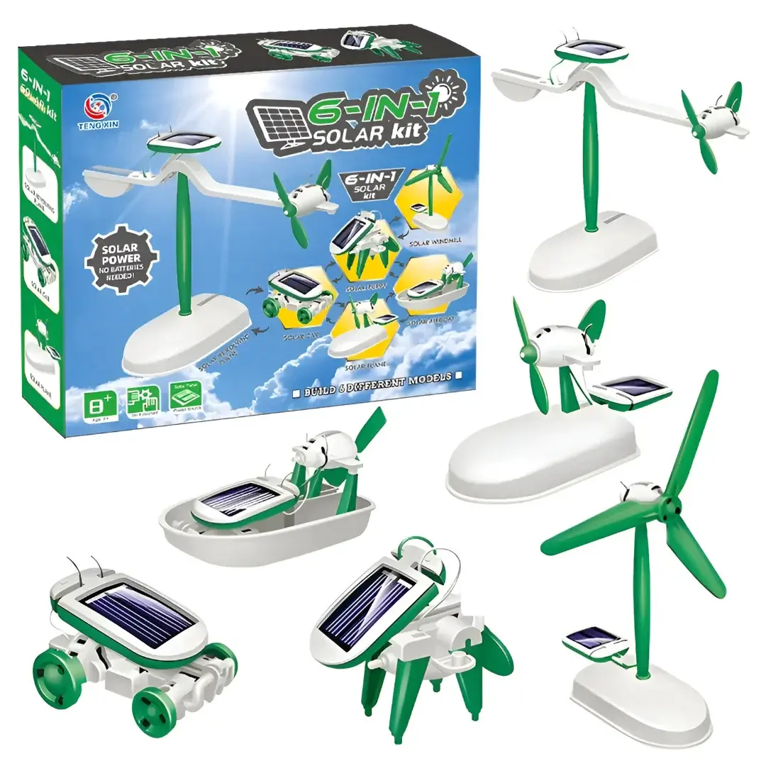 Kit D’ingénierie Scientifique 6 En 1 Jouets Scientifiques Et ÉDucatifs À ÉNergie Solaire 2