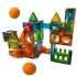 Lot De 69 Blocs De Construction Magnétiques Colorés Jouets ÉDucatifs Pour Enfants